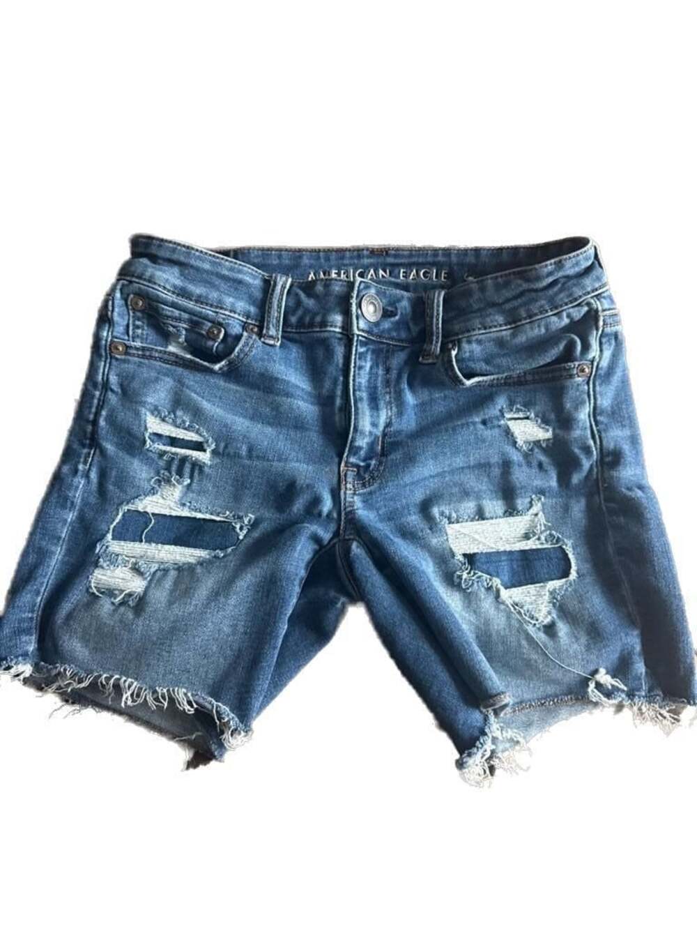 American Eagle Distressed Denim Cutoff Shorts